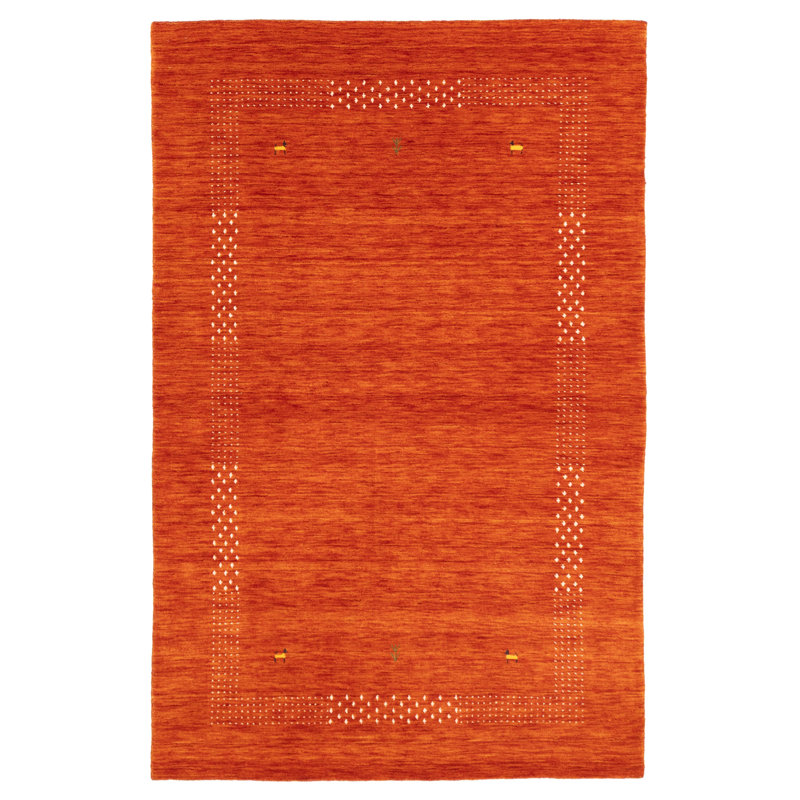 Kashkuli Gabbeh Orange Rug 4'11" x 8'0"