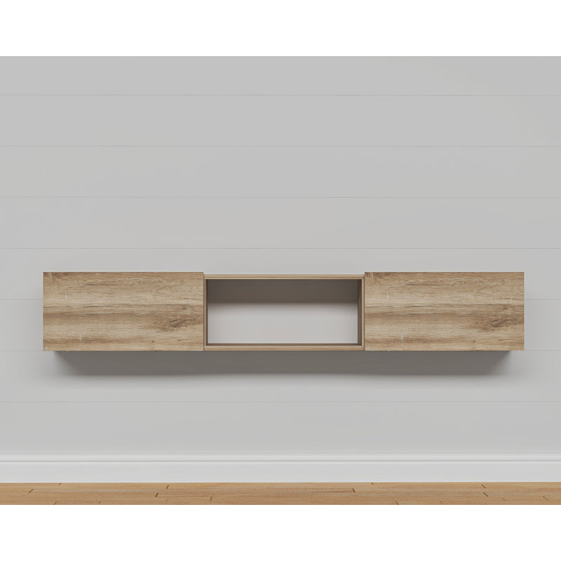 Sculley 71'' Floating TV Stand Up to 80" TV's Wall Mounted Media Console, Sacramento