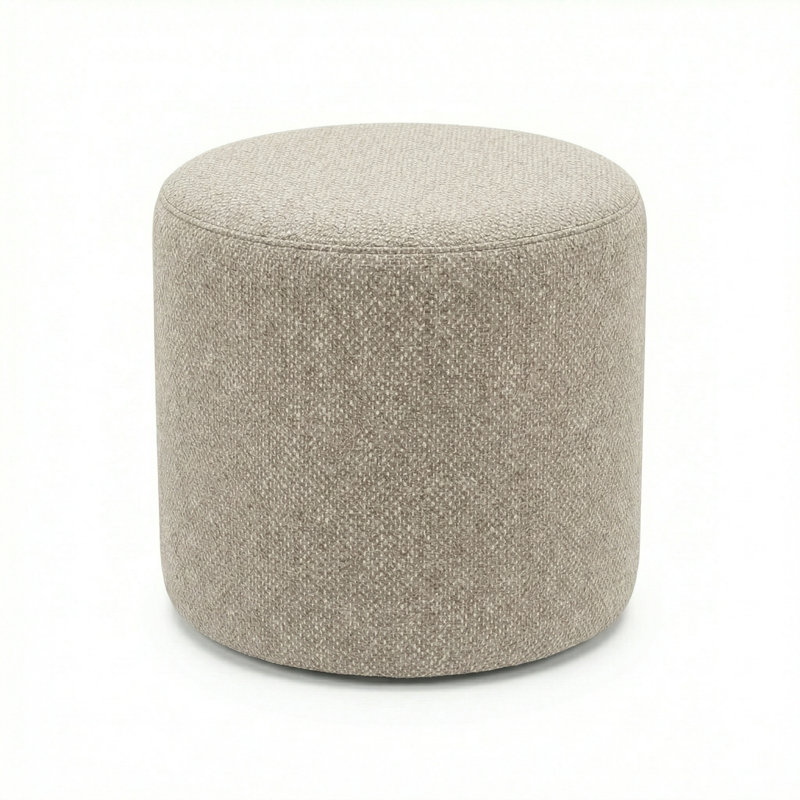 Berlin Gardens Lilly Hive 18" Round Outdoor Pouf, Beige