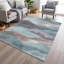 Tapis bleu sarcelle lavable à la machine intérieur / extérieur Xhevrie-417677635