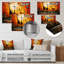 Trois girafes, savane africaine, girafe, art mural-1362541608-1362541609