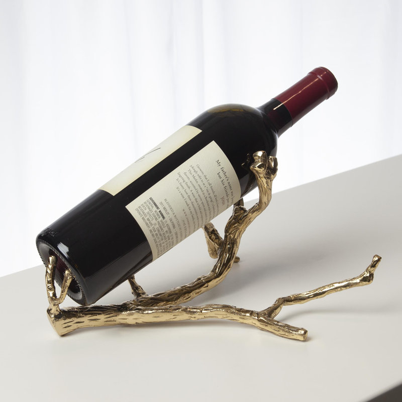 Twig Wine Bottle Holder, Brass