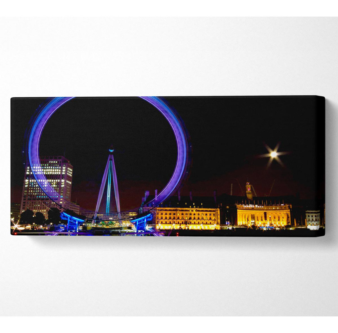 London Eye Speed Nights Panoramaleinwand