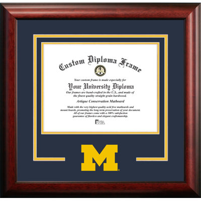 Cadre diplôme d’esprit wolverines du michigan NCAA