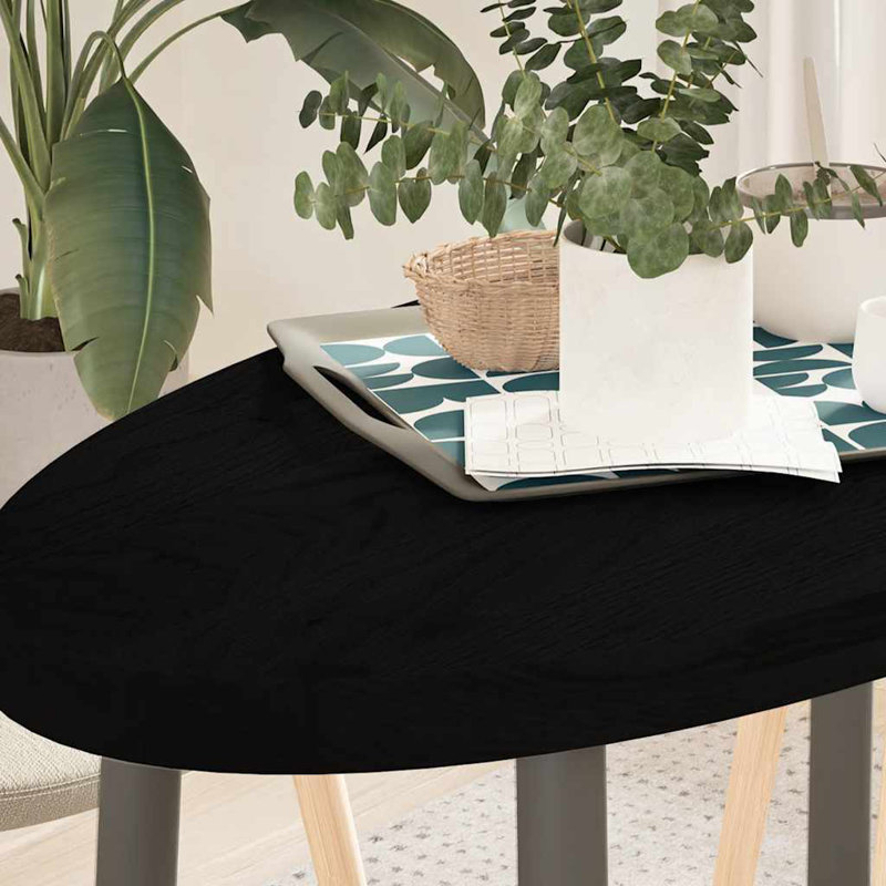 2-24 Solid Wood Table Top, 4cm H x 100cm W x 50cm D, Dark brown