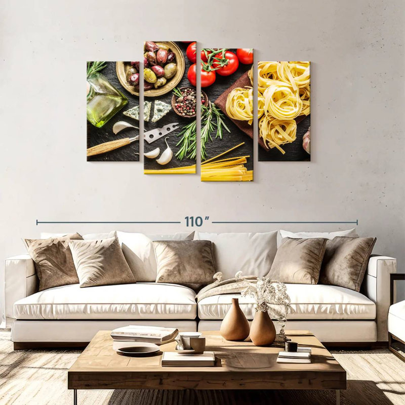 Yarlin Cooking Pasta, 48" H x 75" W