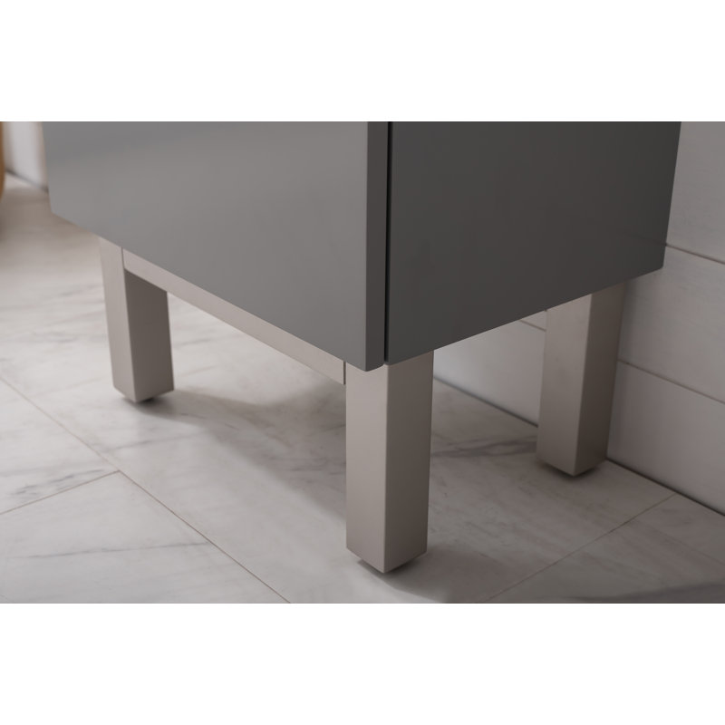 Ensemble de meuble-lavabo simple 16,5 po Jarrettsville, gris