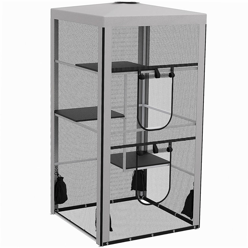 Structure en acier pour chat pour chat