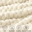 Couverture en molleton - Coussins décoratifs en jacquard 3D pour canapé et lit, couverture moelleuse moelleuse, chaude et moelleuse, toutes saisons, 50 x 60 pouces-108301200