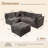 5 - Piece Modular Upholstery Sectional Sofa-116582960