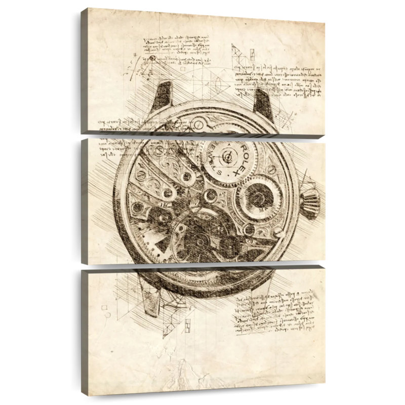 Vieille Rolex à l'intérieur, H 32 po x l 20 po