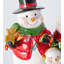 Ensemble de 3 figurines de bonhomme de neige avec lumières de Noël