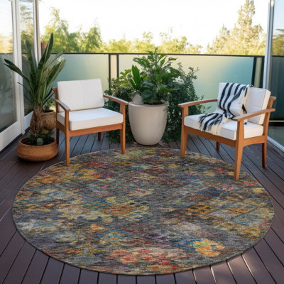 Tapis intérieur / extérieur gris San Marino 