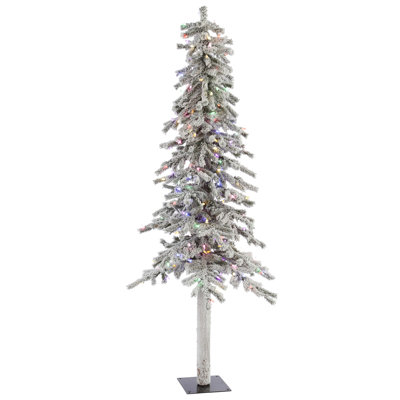 7' Lighted Pine Christmas Tree