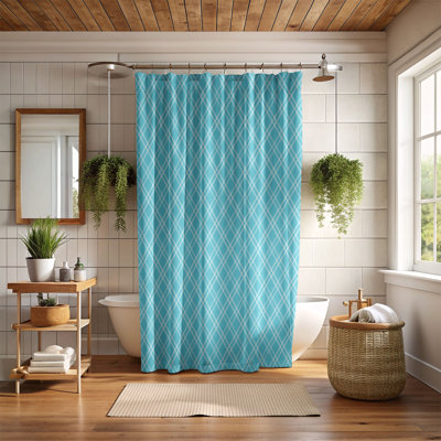 Rideau de douche Sea Tartan - Premium