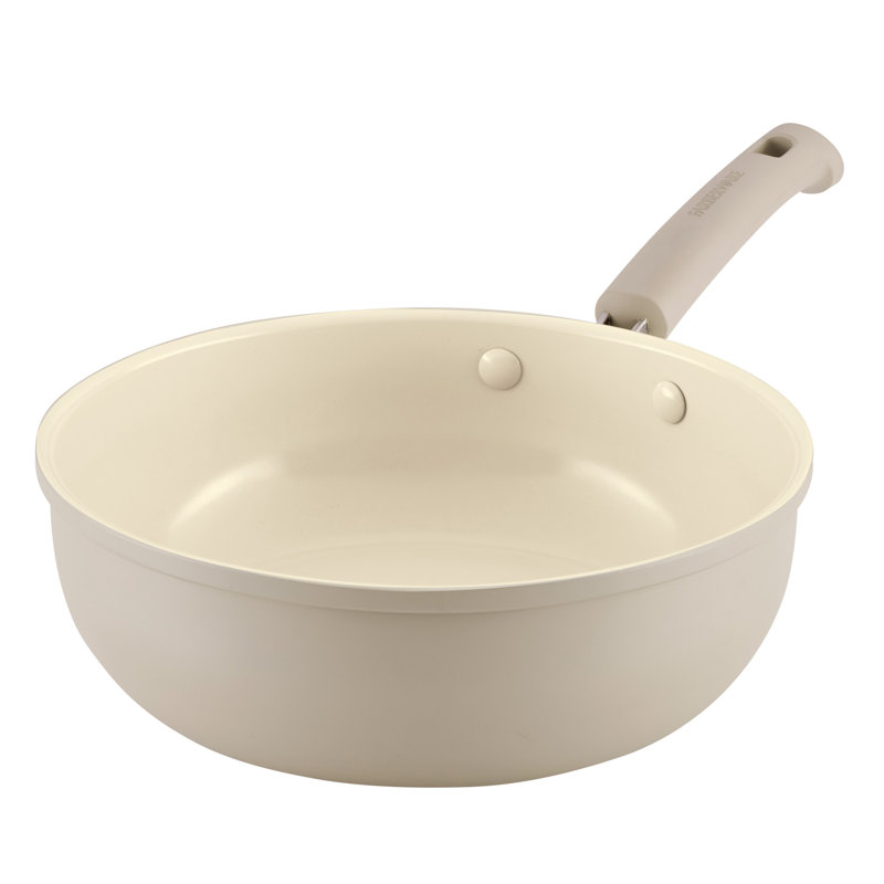 Farberware Truecook Ceramic Plus Induction Chef's Pan, 3.5-Quart, Taupe