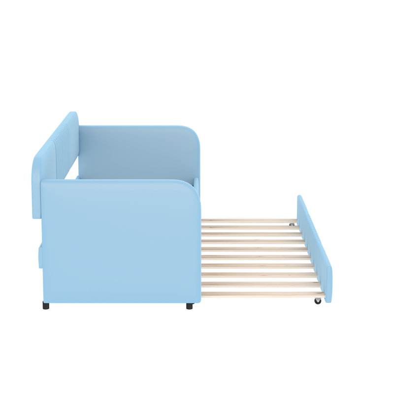 Upholstered Daybed, Light Blue