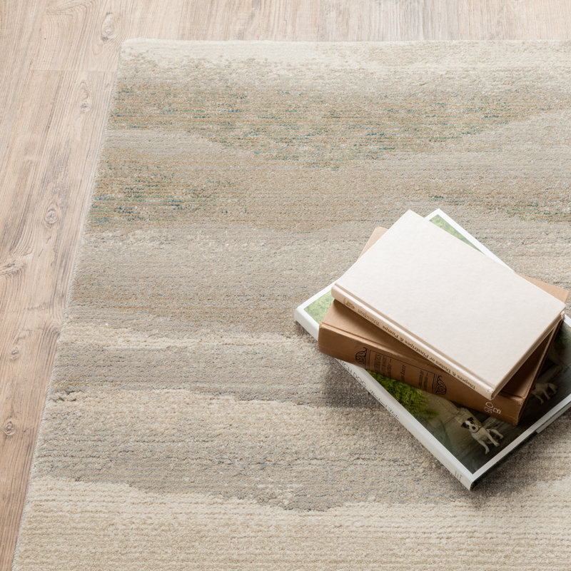 Tapis beige Opia, Tapis de couloir 2 pi 3 po x 8 pi