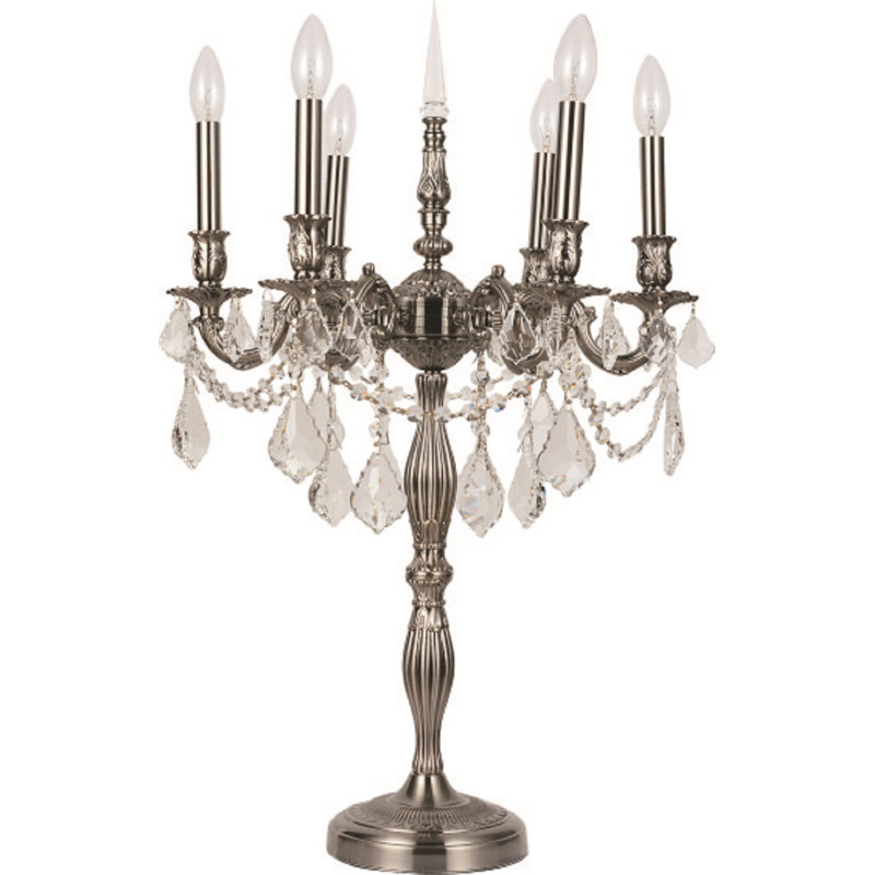 Lampe de table 28 po Bonfante, Étain