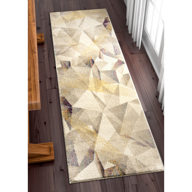 Khadija Geometric Area Rug, Runner 67 x 220cm