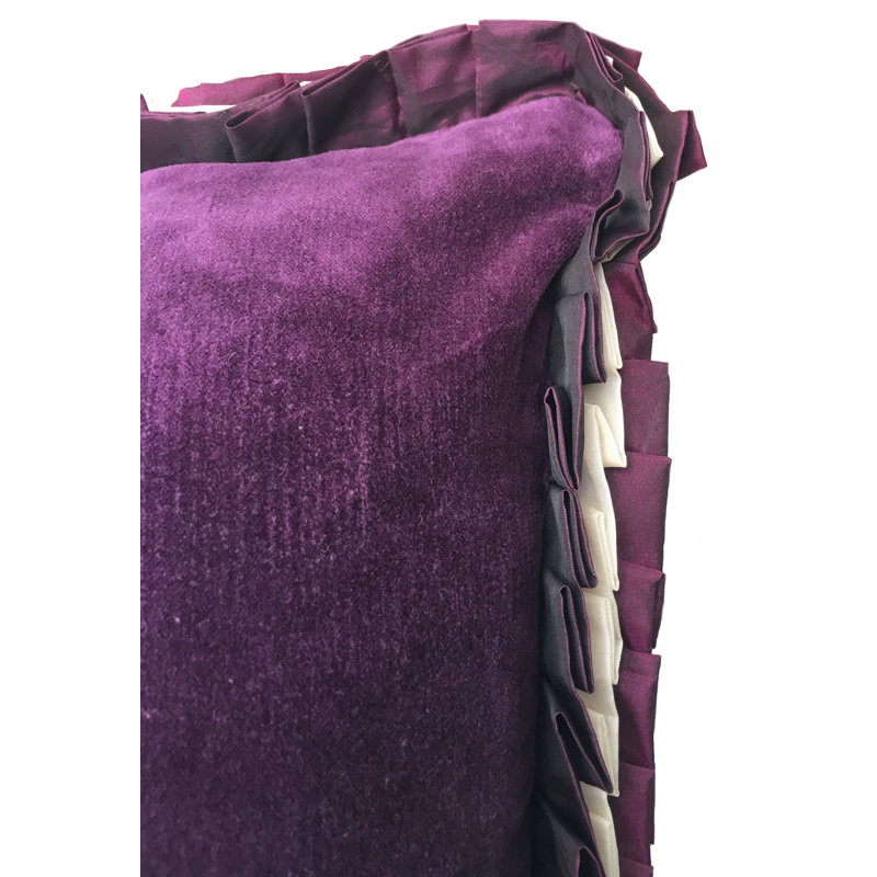 Higgston Rectangular Lumbar Cushion, Aubergine