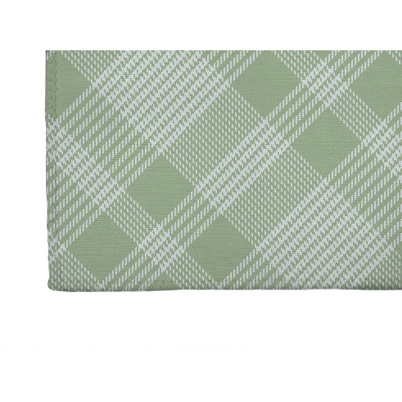 Lily Tartan Non-Slip Outdoor Rug, Runner 2'6" x 8'