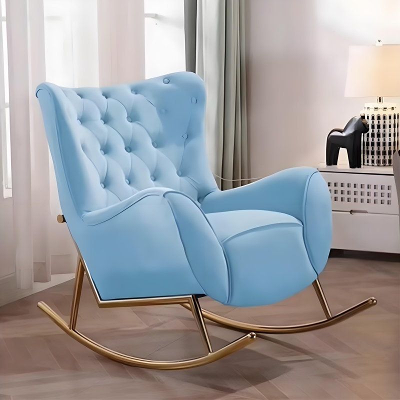 Chaise berçante élégante pour la maison, Azure