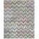 Airion Hand Tufted Wool/Cotton Chevron Rug in Beige/Blue