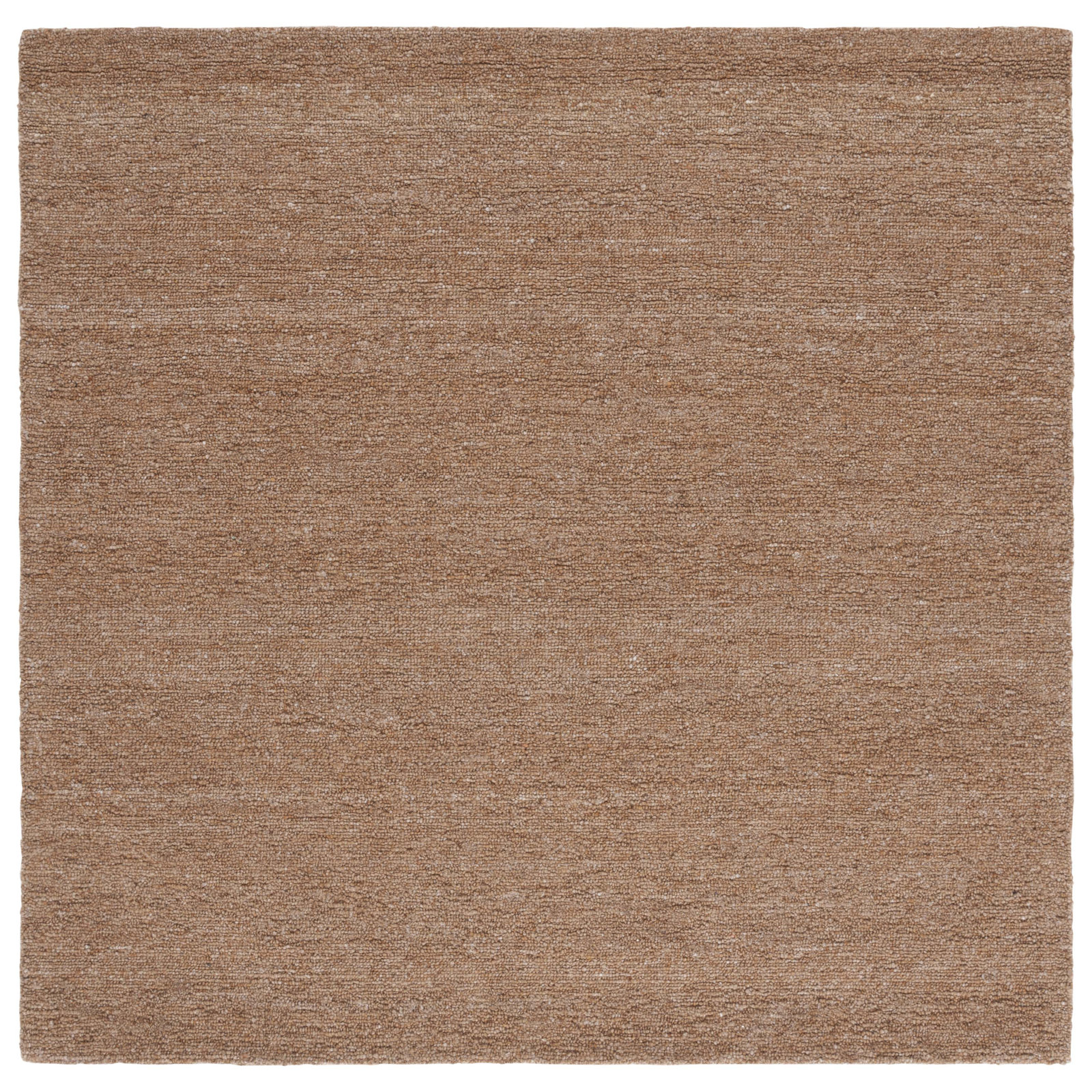 Arbois Hand Tufted Wool Light Brown Rug, Square 6'