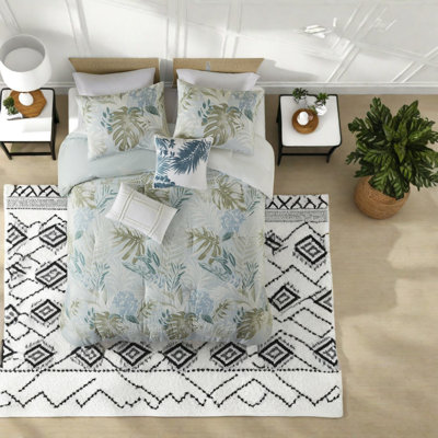 Comfortable Cotton Bedding Sets, Oversized Design, Coastal Style For Home