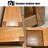 Burlywood Solid Wood Rectangular Coffee Table-848996292
