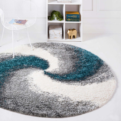 Tapis abstrait kaki 
