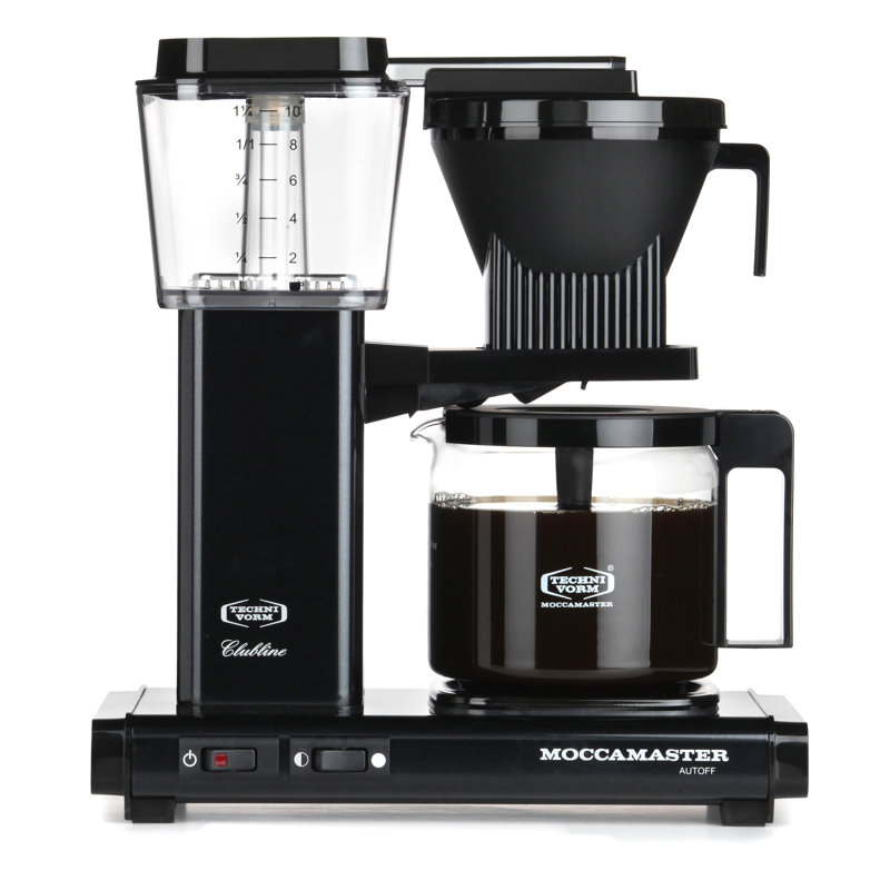 Cafetière 10 tasses Moccamaster, Noir métallique