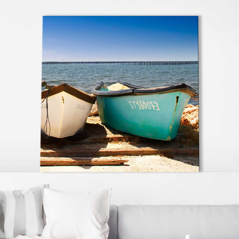 " Breakwater Boats II " by Danita Delimont, Wrapped Canvas, 36" H x 36" W x 1.5" D
