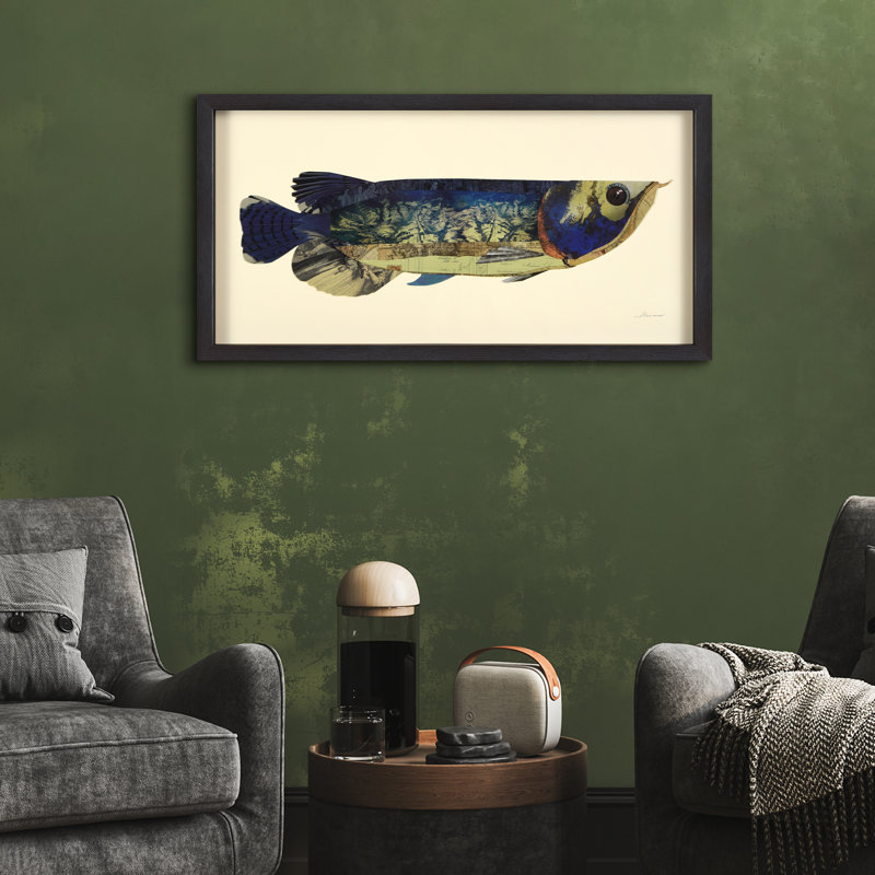 «Arowana» par Alex Zeng, reproduction d'art graphique sur papier encadrée
