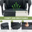 Fauteuil de direction ergonomique 22 po à large siège-258735388