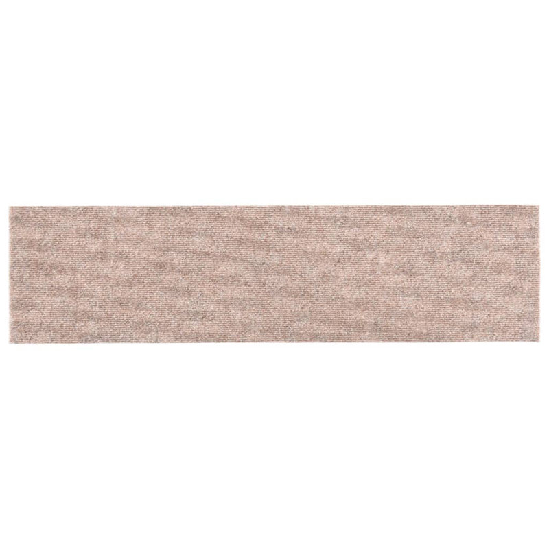 Brandun Self-adhesive Stair Mats Anthracite, Light Brown, 76cm x 20cm