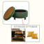 Repose-pieds de rangement rembourré avec couvercle amovible et compartiment de rangement caché Feros-126148938