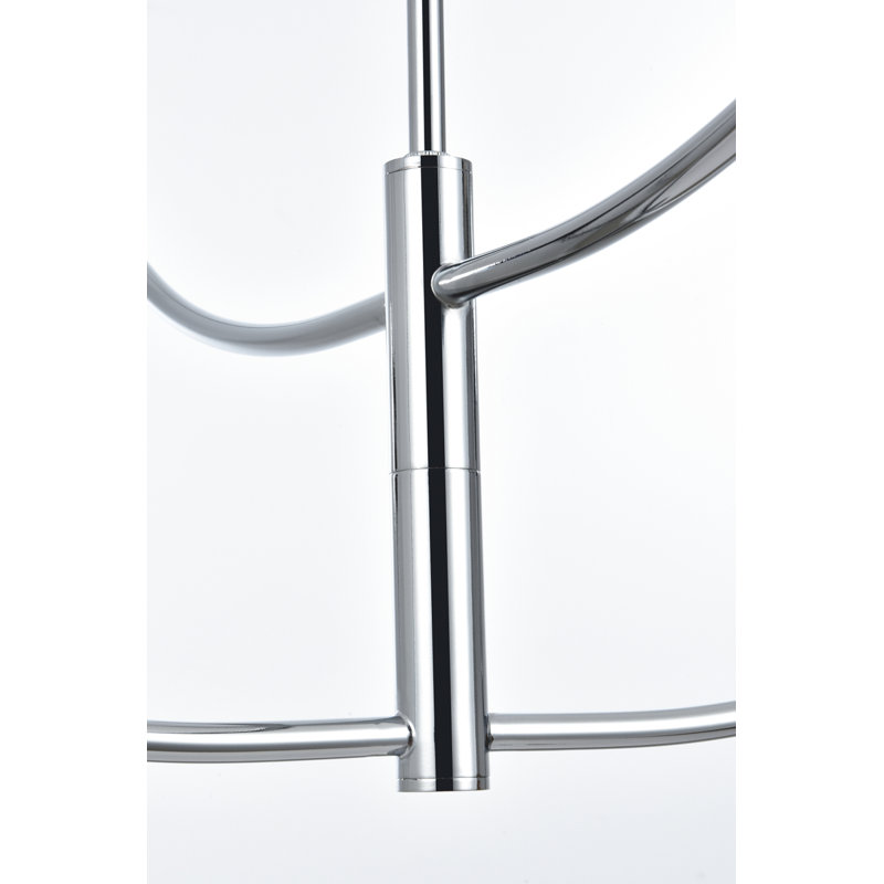 Kyle 4-Light Chandelier, H 25 po x l 30 po x P 30 po, Chrome