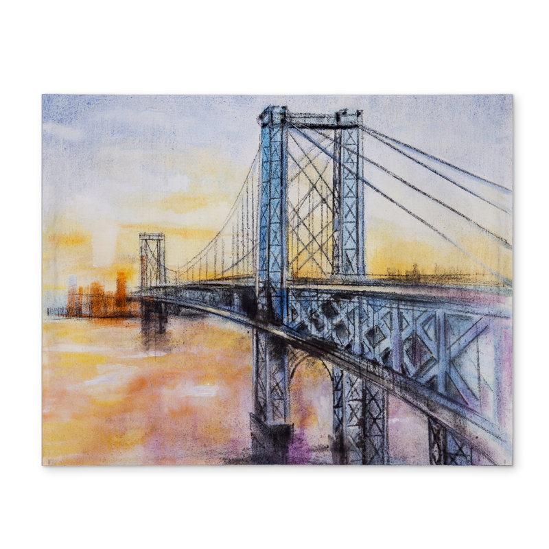 Napperon abstrait Brooklyn Bridge - Polyester