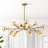 Burness 15 - Light Gold Sputnik Modern Linear Chandelier-1729010677