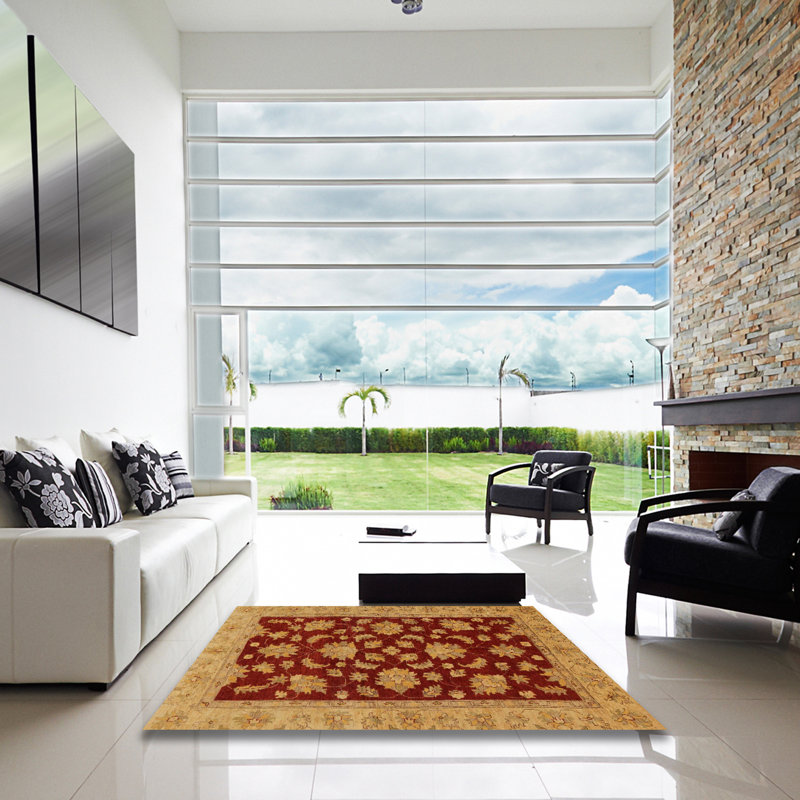 Tapis abstrait moderne 491, Carré 3 pi