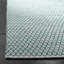 Tapis turquoise / ivoire en coton tissé à plat Modena-65859953