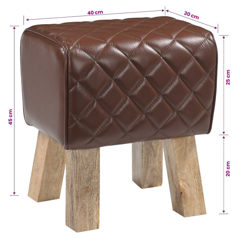 Storage Bench, 45cm H x 40cm L x 30cm D
