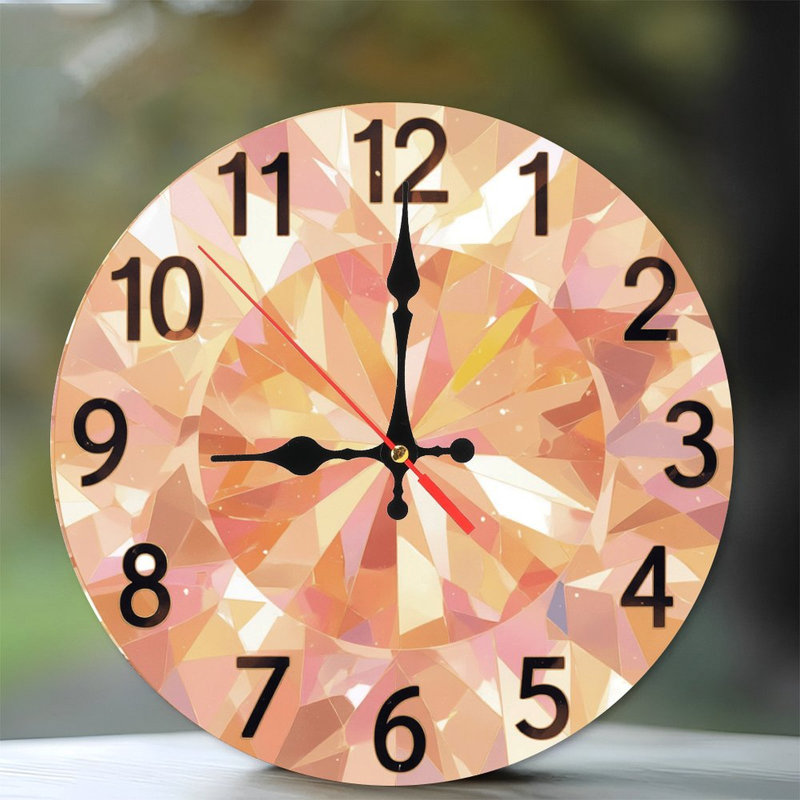 Horloge à facettes