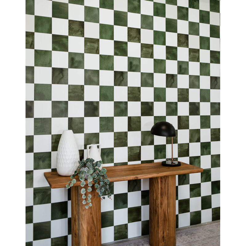 Checkered Wallpaper by Emma Sato, Pre-Pasted