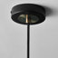 Veedersburg 1 - Light Brushed Gold/Black Single Pendant