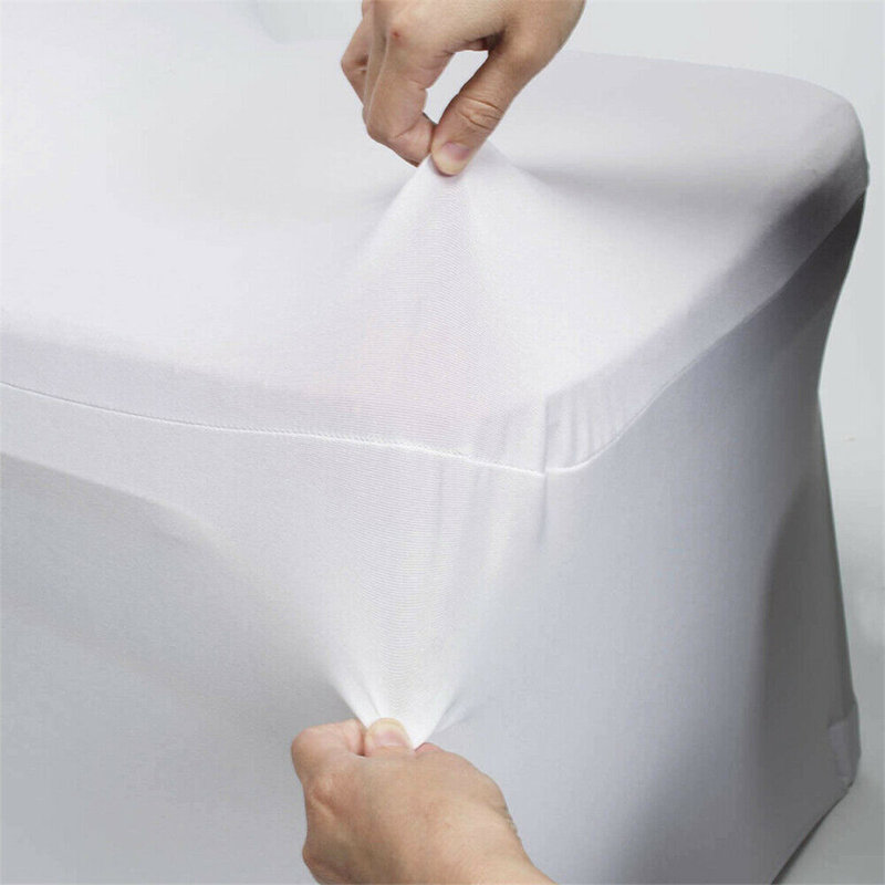 Housses de chaise de mariage blanches extensibles