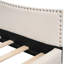 Lit de jour rembourré avec accoudoirs et tête de lit - Fabrication robuste, espace de vie confortable et structure en bois de pin, expérience confortable-1377853570-1377853583