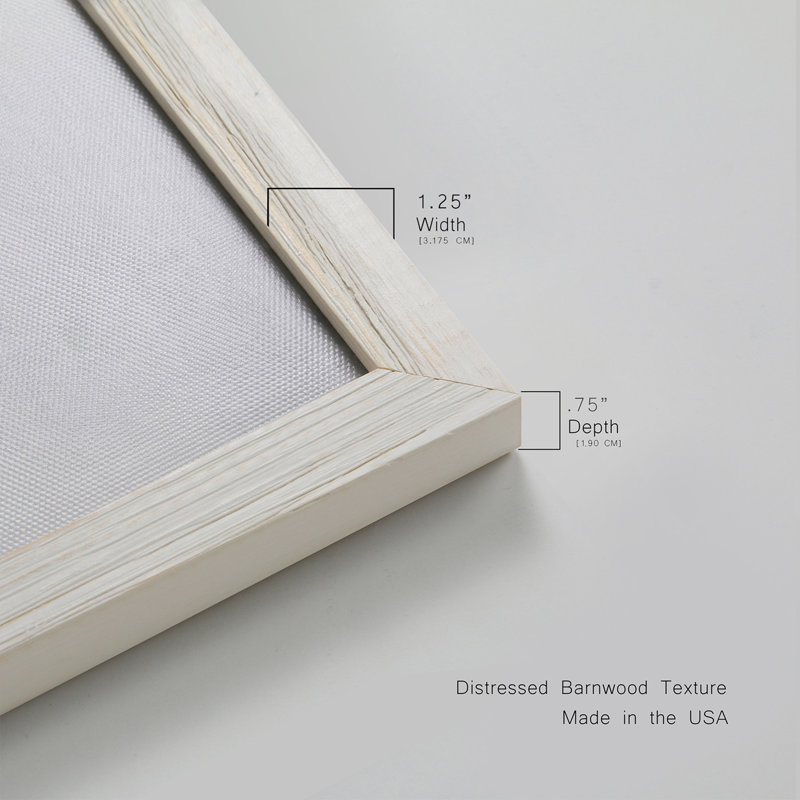 Inconnu Space I, toile encadrée de qualité supérieure - prête à être accrochée, H 20 po x l 68 po x P 1,5 po, Blanc